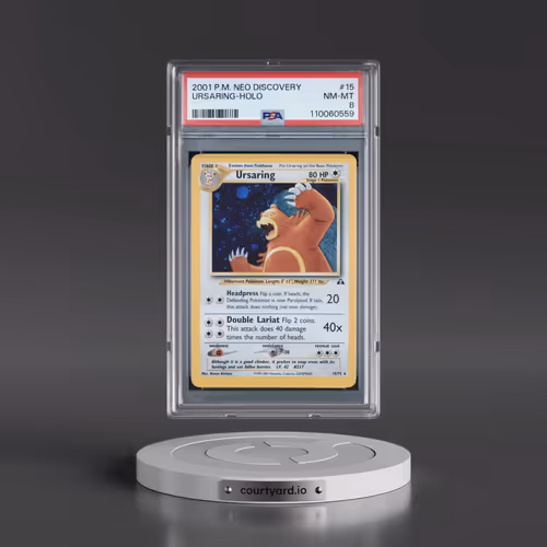 2001 Pokémon Neo Discovery #15 Ursaring - Holo (PSA 8 NM-MT)