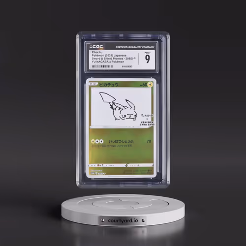 2019 Sword & Shield Promos #208/S-P Pikachu - Reverse Holo YU NAGABA x Pokémon () (CGC 9 MINT)