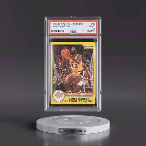 1983 Star All-Rookies #10 James Worthy (PSA 9 MINT)