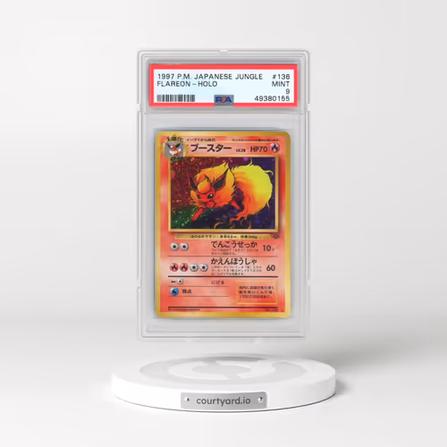 1997 Pokémon Jungle #136 Flareon - Holo (PSA 9 MINT)