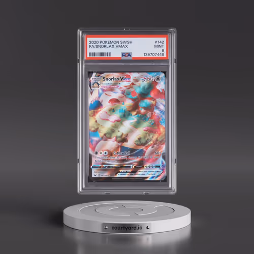 2020 Pokémon Sword & Shield #142 Snorlax Vmax - Full Art (PSA 9 MINT)