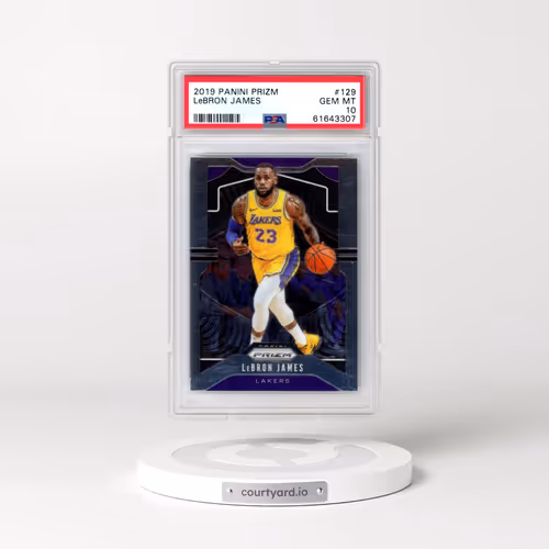 2019 Panini Prizm #129 LeBron James (PSA 10 GEM MINT)