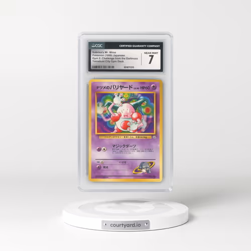 1999 Gym 2: Challenge from the Darkness Sabrina's Mr. Mime - (No Rarity) Yamabuki City Gym Deck (CGC 7 NM)