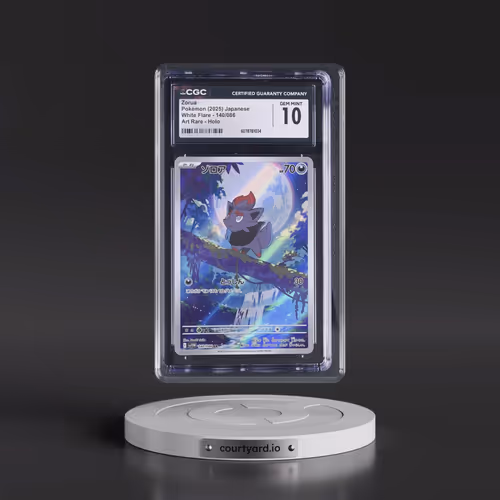 2025 White Flare - sv11W #140/086 Zorua - Art Rare Holo (CGC 10 GEM MINT)