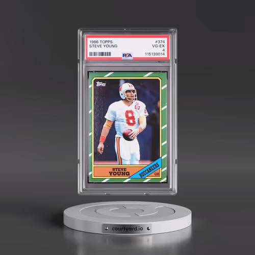 1986 Topps #374 Steve Young (PSA 4 VG-EX)