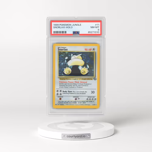 1999 Pokémon Jungle #11 Snorlax - Holo (PSA 8 NM-MT)