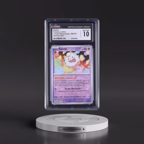 2024 Twilight Masquerade - TWM EN #089/167 Swirlix - Reverse Holo (CGC 10 GEM MINT)