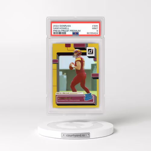2022 Panini Donruss #305 Sam Howell - Press Proof Premium (PSA 9 MINT)