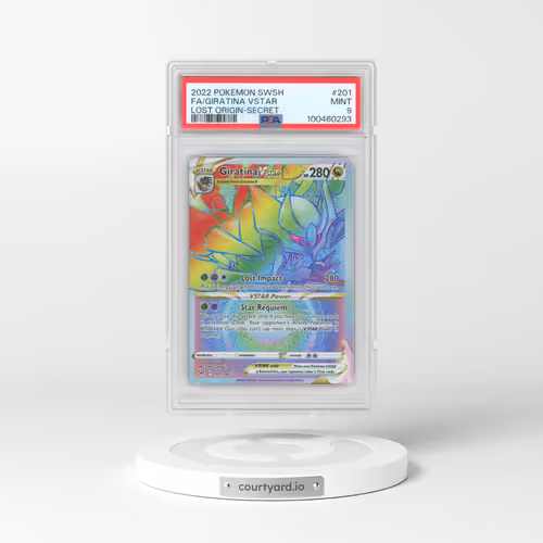 2022 Pokémon Sword & Shield Lost Origin #201 Giratina Vstar - Full Art Secret (PSA 9 MINT)