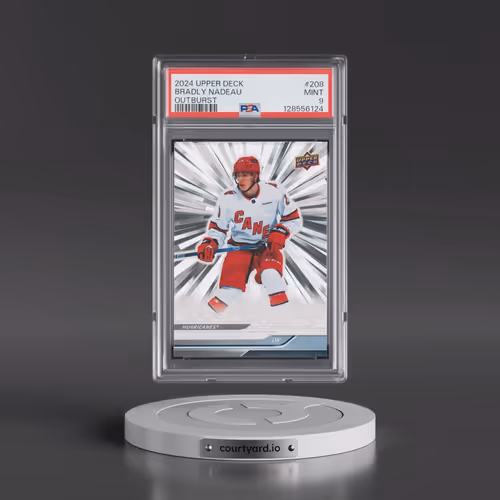 2024 Upper Deck #208 Bradly Nadeau - Outburst Silver (PSA 9 MINT)