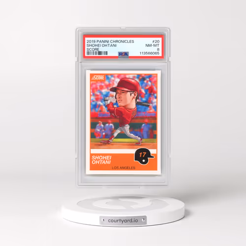 2019 Panini Chronicles Score #20 Shohei Ohtani (PSA 8 NM-MT)