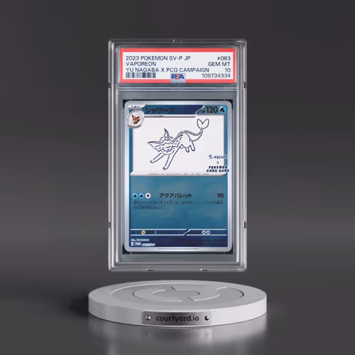 2023 Pokémon SV-P Promo #063 Vaporeon - YU Nagaba X Pokemon Card Game Campaign (PSA 10 GEM MINT)