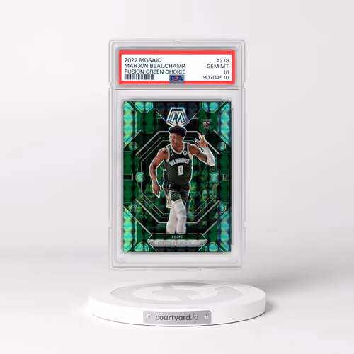 2022 Panini Mosaic #218 Marjon Beauchamp - Fusion Green Choice (PSA 10 GEM MINT)