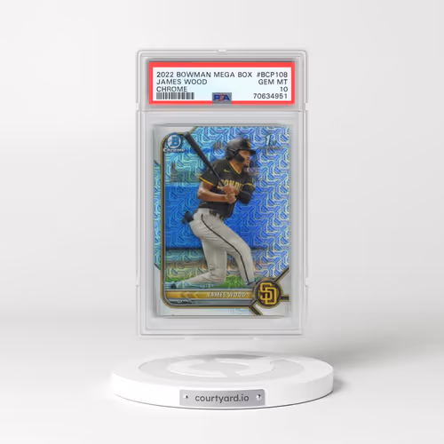2022 Bowman Mega Box Chrome #108 James Wood (PSA 10 GEM MINT)