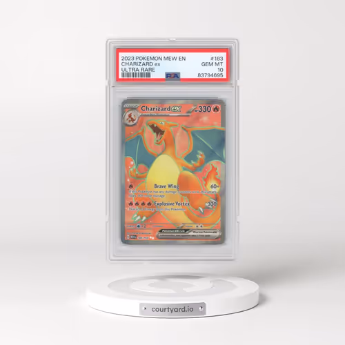 2023 Pokémon Mew EN-151 #183 Charizard EX - Holo Ultra Rare (PSA 10 GEM MINT)