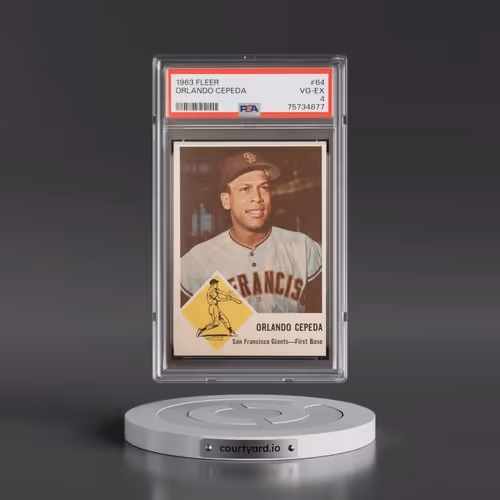 1963 Fleer #64 Orlando Cepeda (PSA 4 VG-EX)