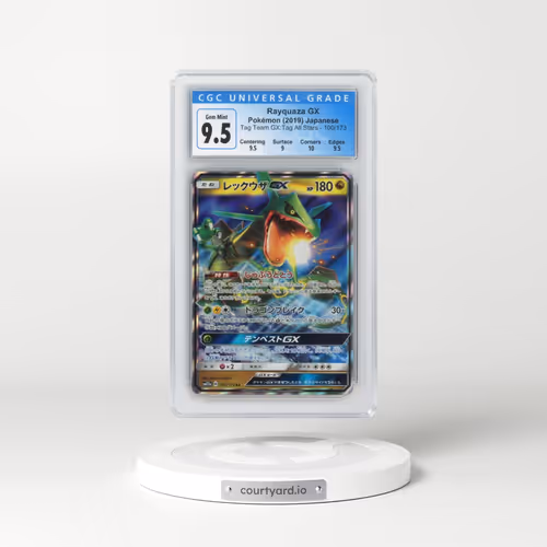 2019 Tag Team GX: Tag All Stars #100/173 Rayquaza GX - Holo (CGC 10 GEM MINT)
