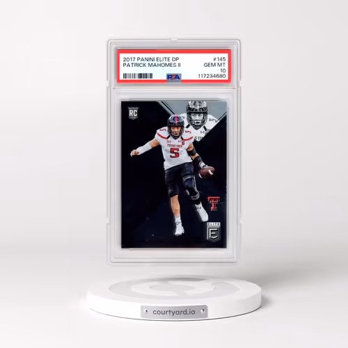 2017 Panini Elite Draft Picks #145 Patrick Mahomes II (PSA 10 GEM MINT)
