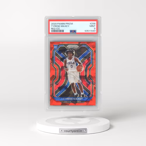 2020 Panini Prizm #256 Tyrese Maxey - Red Ice (PSA 9 MINT)