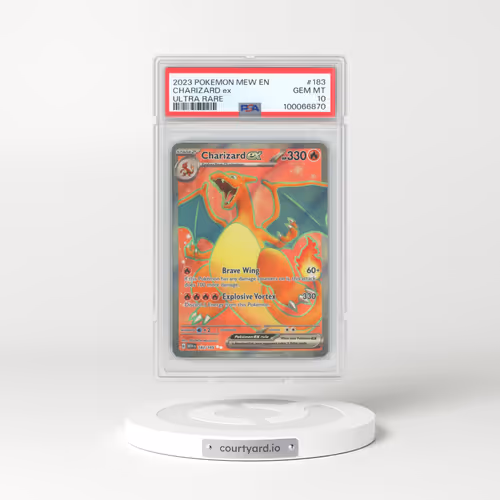 2023 Pokémon Mew EN-151 #183 Charizard EX - Holo Ultra Rare (PSA 10 GEM MINT)