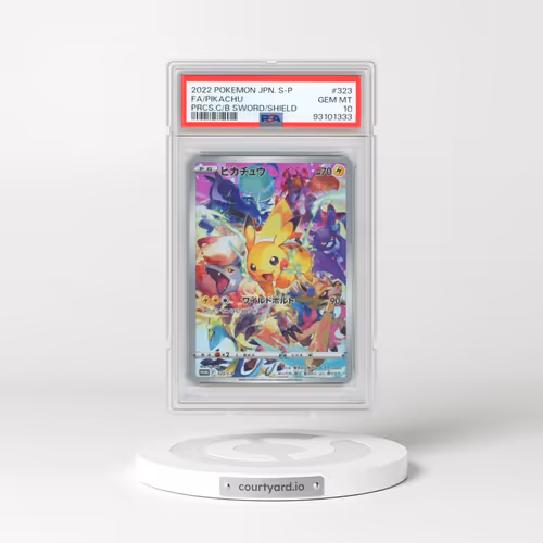 2022 Pokémon S Promo #323 Pikachu - Full Art Precious Collector Box Sword & Shield (PSA 10 GEM MINT)