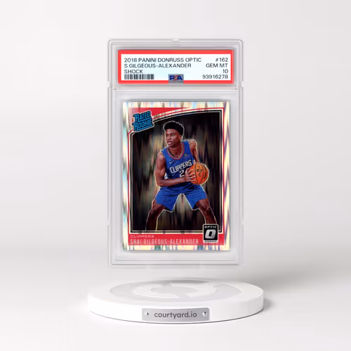 2018 Panini Donruss Optic #162 Shai Gilgeous-Alexander - Shock (PSA 10 GEM MINT)