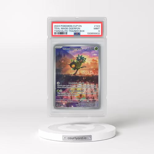 2024 Pokémon Svp EN-SV Black Star Promo #123 Teal Mask Ogerpon - Twilight Masquerade Elite Trainer Box (PSA 9 MINT)