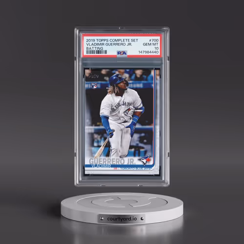 2019 Topps Complete Set #700 Vladimir Guerrero Jr. - Batting (PSA 10 GEM MINT)