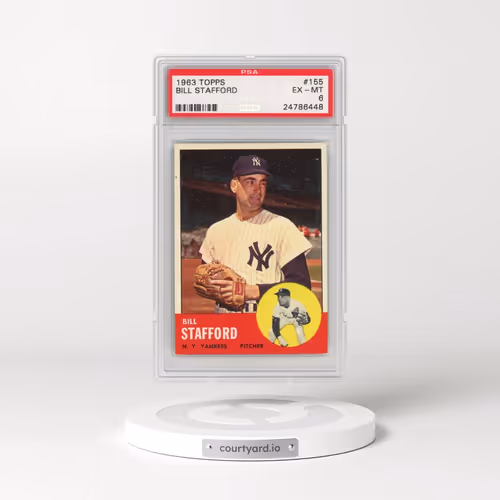 1963 Topps #155 Bill Stafford (PSA 6 EX-MT)