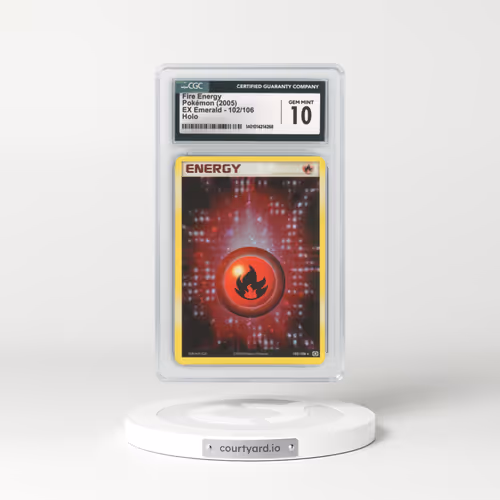 2005 EX Emerald #102 Fire Energy Holo
