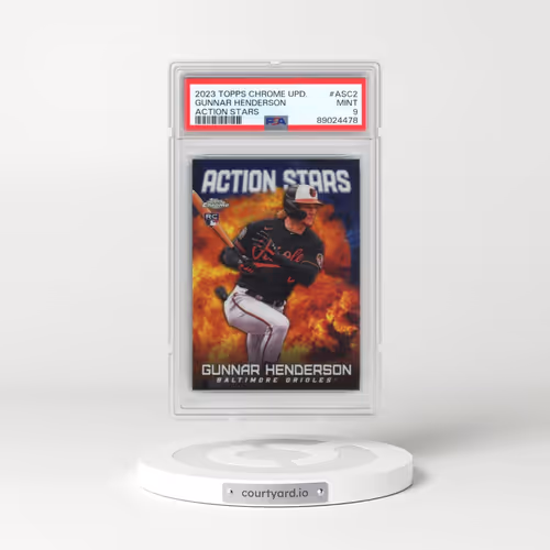 2023 Topps Chrome Update Action Stars #ASC2 Gunnar Henderson (PSA 9 MINT)