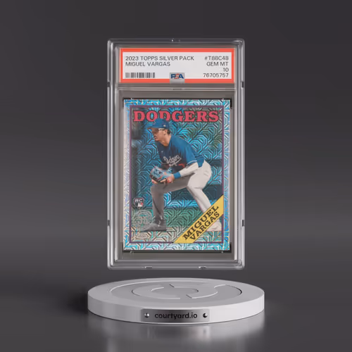 2023 Topps Silver Pack 1988 Chrome Promo #T88C48 Miguel Vargas (PSA 10 GEM MINT)