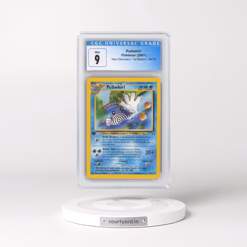 2001 Neo Discovery #44/75 Poliwhirl - 1st Edition (CGC 9 MINT)