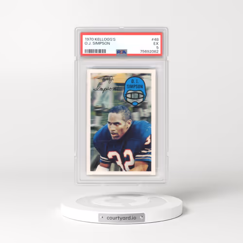1970 Kellogg's #48 O.J. Simpson (PSA 5 EX)