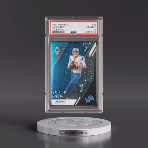 2021 Panini Phoenix #36 Jared Goff - Celestial (PSA 10 GEM MINT)