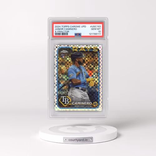 2024 Topps Chrome Update #USC193 Junior Caminero - X-Fractor (PSA 10 GEM MINT)