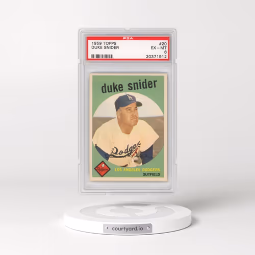 1959 Topps #20 Duke Snider (PSA 6 EX-MT)