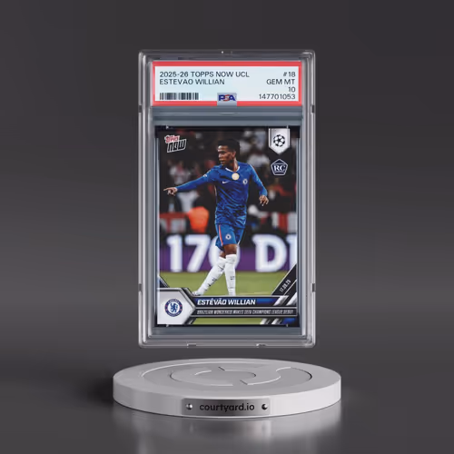 2025-2026 Topps Now UEFA Champions League #18 Estevao Willian (PSA 10 GEM MINT)