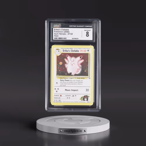 2000 Gym Heroes #3/132 Erika's Clefable - Holo (CGC 8 NM-MT)