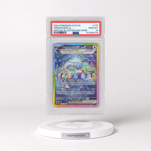 2024 Pokémon Scr EN-Stellar Crown #170 Terapagos EX - Holo Special Illustration Rare (PSA 10 GEM MIN