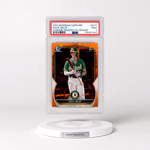 2023 Bowman Sapphire Edition Chrome Prospects #BCP1 Zack Gelof - Orange (PSA 9 MINT)