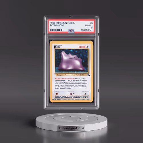 1999 Pokémon Fossil #3 Ditto - Holo (PSA 8 NM-MT)