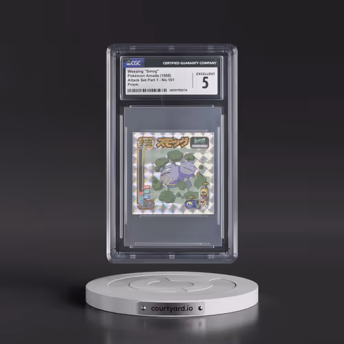 1998 Seal Retsuden Technique (1998 Amada)(1st Gen.) #161 Weezing - Smog - Prism (CGC 5 EX)