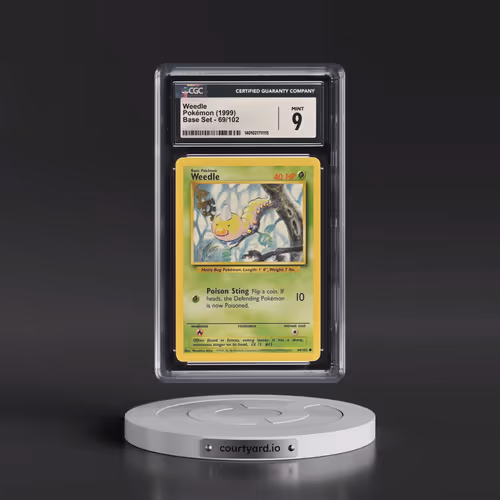 1999 Base Set #69/102 Weedle (CGC 9 MINT)