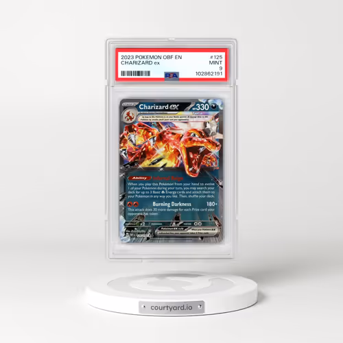 2023 Pokémon Obf EN-Obsidian Flames #125 Charizard EX - Holo (PSA 9 MINT)