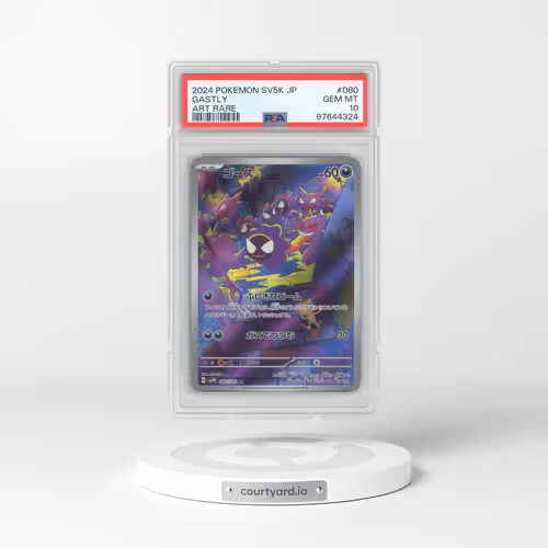 2024 Pokémon Sv5k-Wild Force #080 Gastly - Art Rare (PSA 10 GEM MINT)