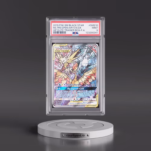 2019 Pokémon SM Black Star Promo #SM210 Moltres & Zapdos & Articuno GX - Holo Full Art Hidden Fates