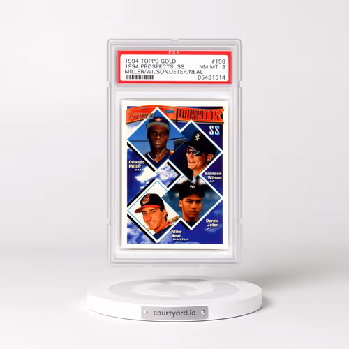 1994 Topps Gold #158 SS Prospects - Miller/Wilson/Jeter/Neal (PSA 8 NM-MT)