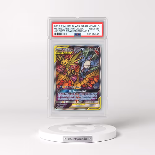 2019 Pokémon SM Black Star Promo #SM210 Moltres & Zapdos & Articuno GX - Holo Full Art Hidden Fates