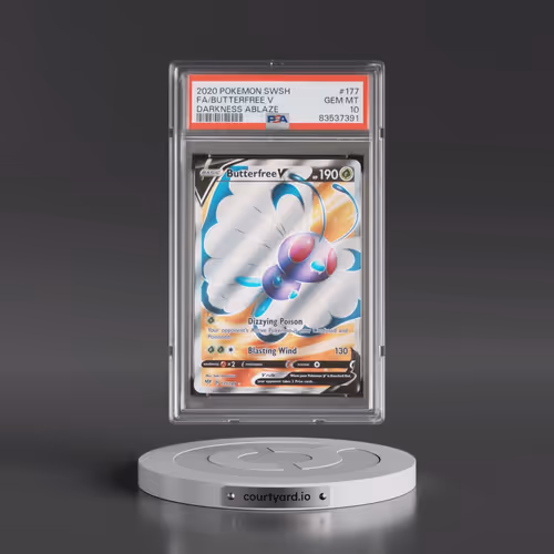 2020 Pokémon Sword & Shield Darkness Ablaze #177 Butterfree V - Holo Full Art (PSA 10 GEM MINT)